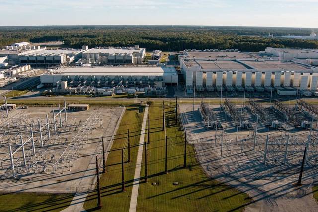 Power arrives first: the on-site substation