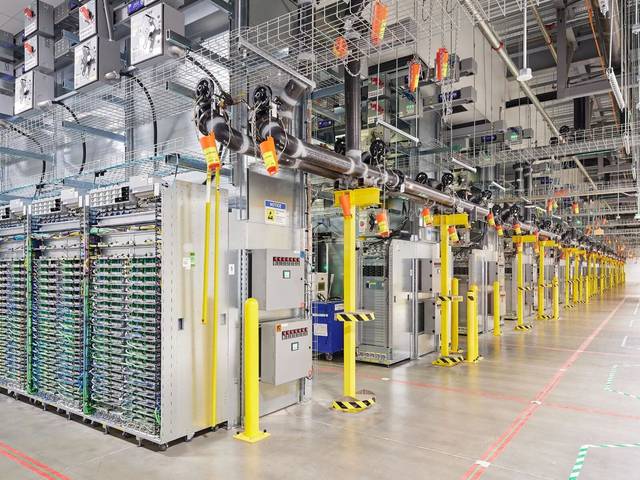 Inside a modern data hall