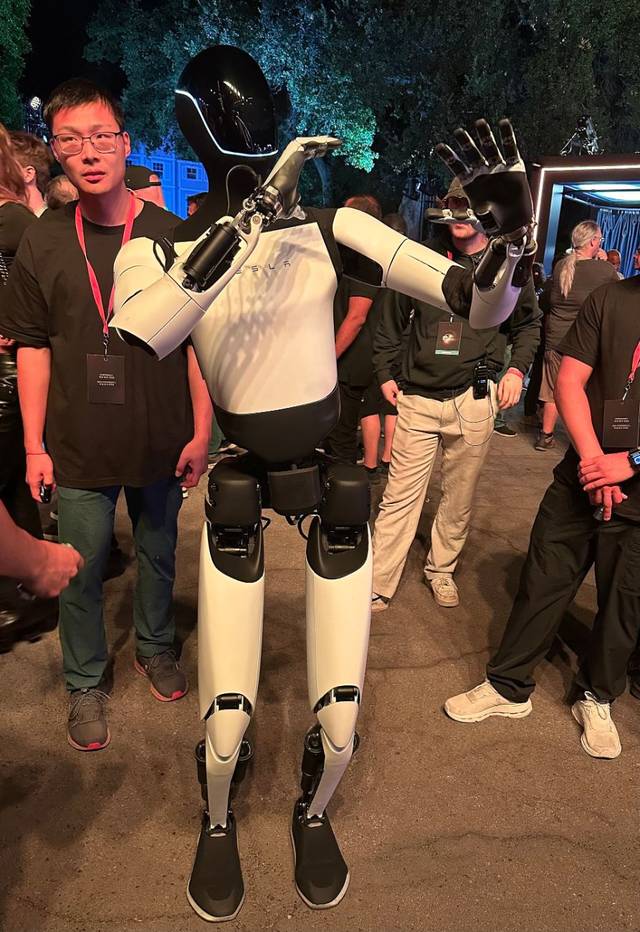 Tesla Optimus at the We, Robot event.