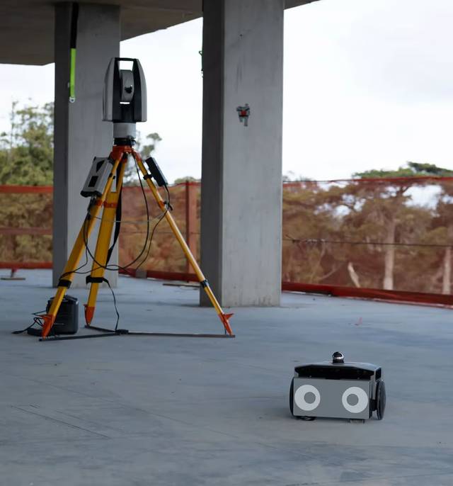 FieldPrinter beside a total station.