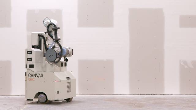 Canvas 1200CX drywall finishing robot